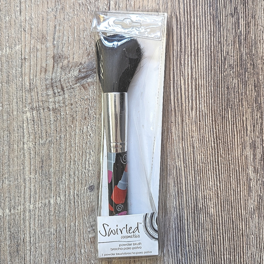 Swirled Cosmetics Lipstick Face Powder Brush